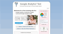 Desktop Screenshot of googleanalyticstest.com